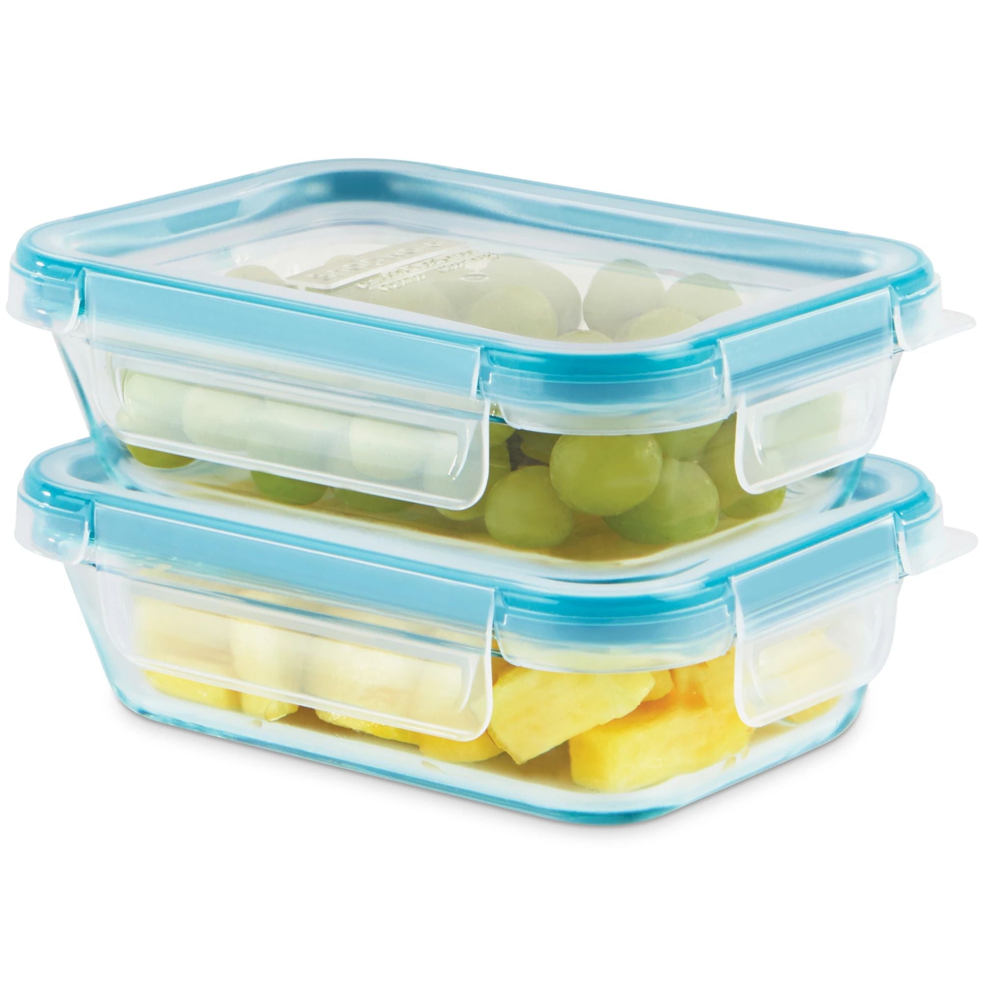 snapware-total-solution-pyrex-4-piece-glass-storage-set-with-plastic-lids image 2