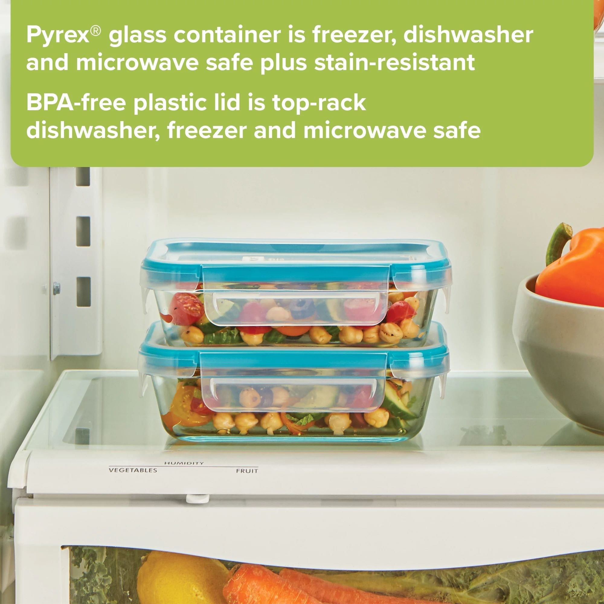 snapware-total-solution-pyrex-4-piece-glass-storage-set-with-plastic-lids image 5