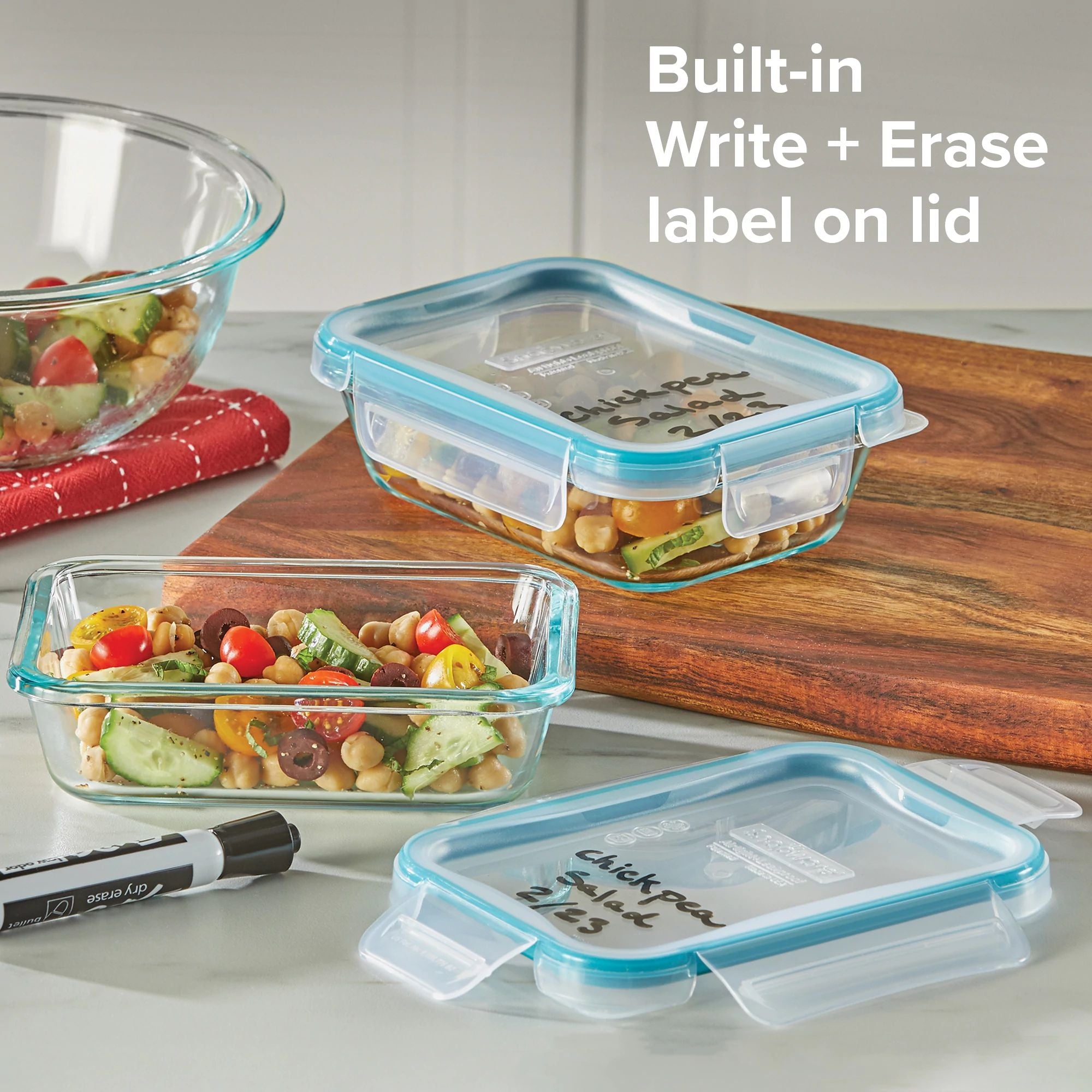snapware-total-solution-pyrex-4-piece-glass-storage-set-with-plastic-lids image 4