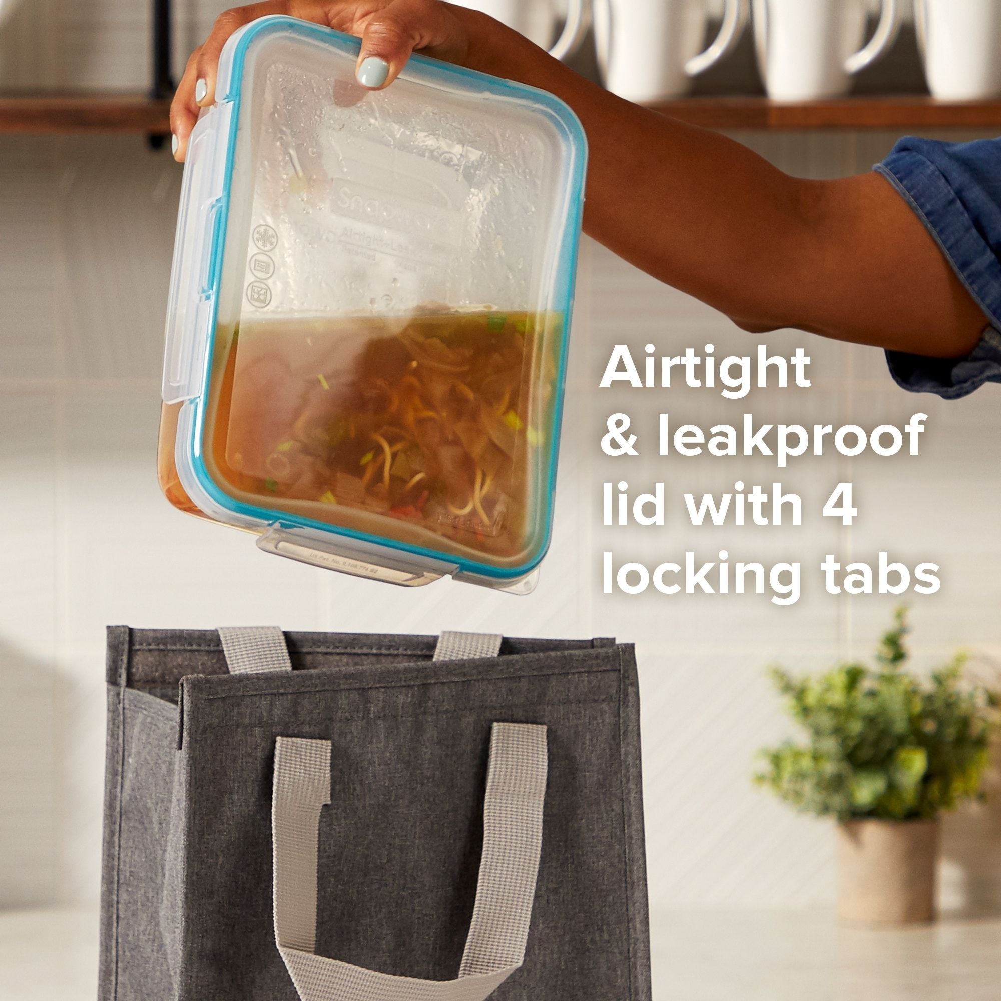 snapware-total-solution-8-5-cup-rectangular-plastic-containers-with-lids-4-piece image 3