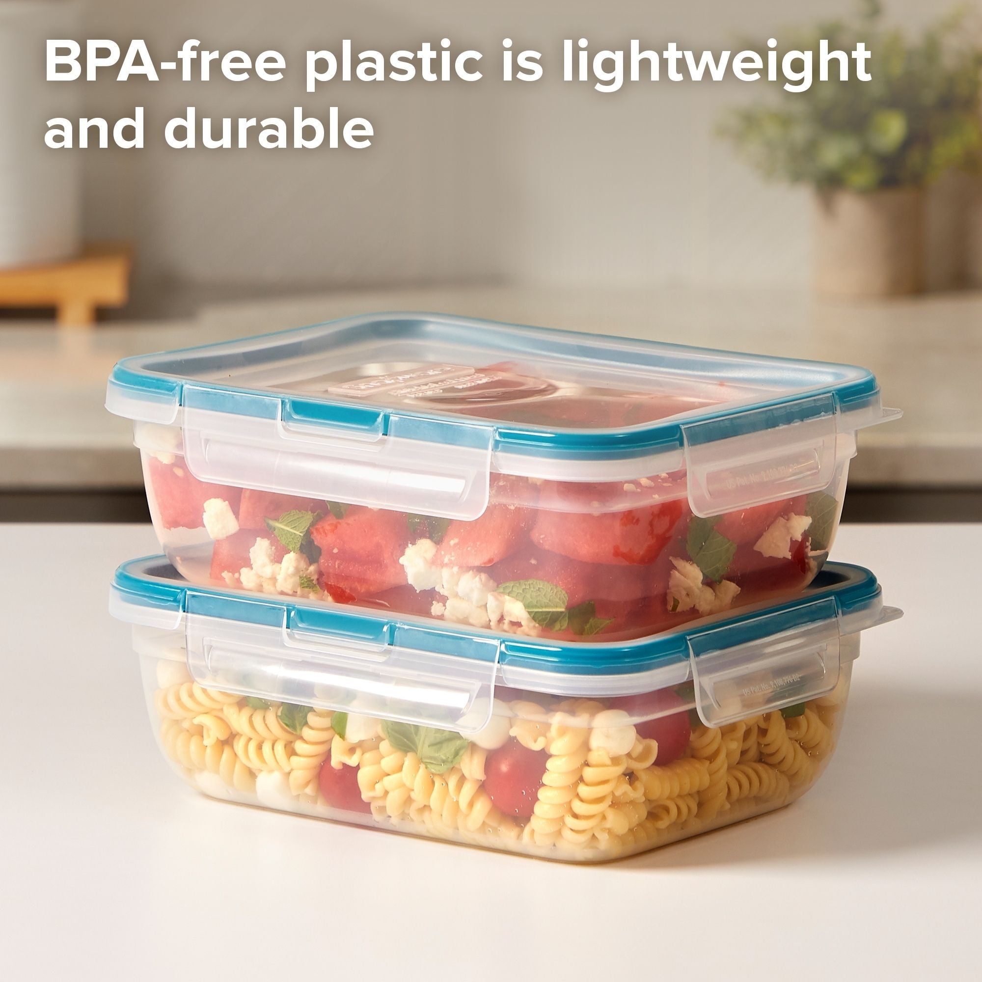 snapware-total-solution-8-5-cup-rectangular-plastic-containers-with-lids-4-piece image 6