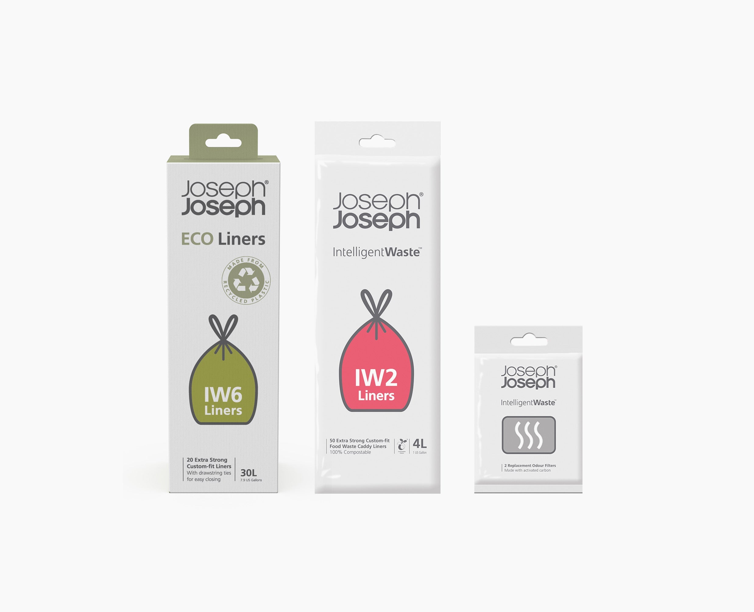 joseph-joseph-totem-max-60l-replacement-liner-filter-accessory-pack image 1