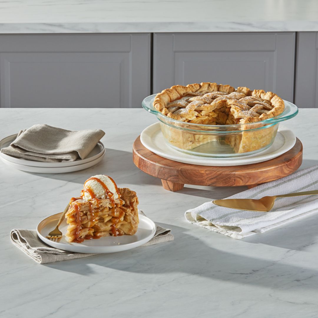 pyrex-deep-9-5-inch-round-glass-baking-dish-pie-plate image 2