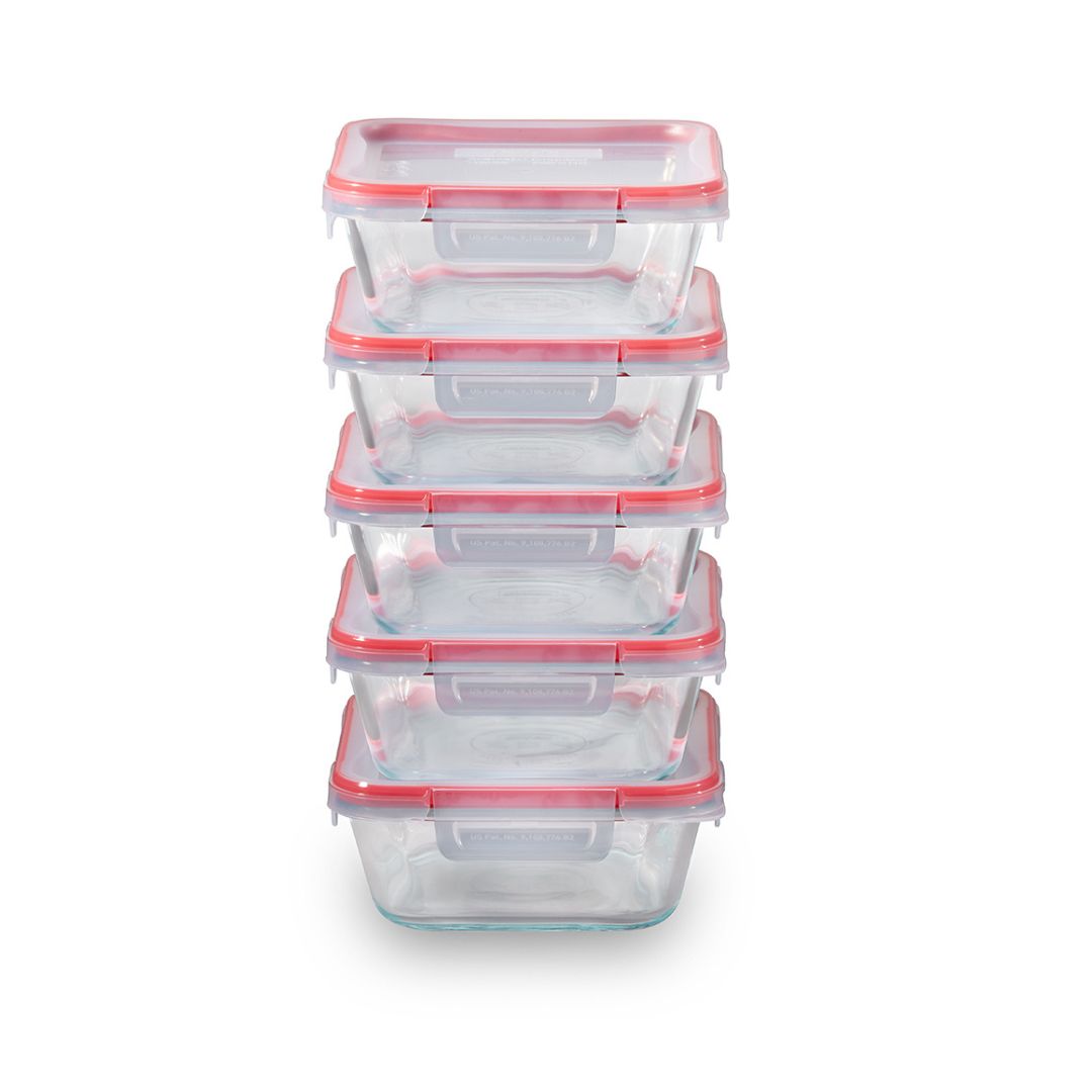 pyrex-freshlock-10-piece-meal-prep-glass-storage-set image 1