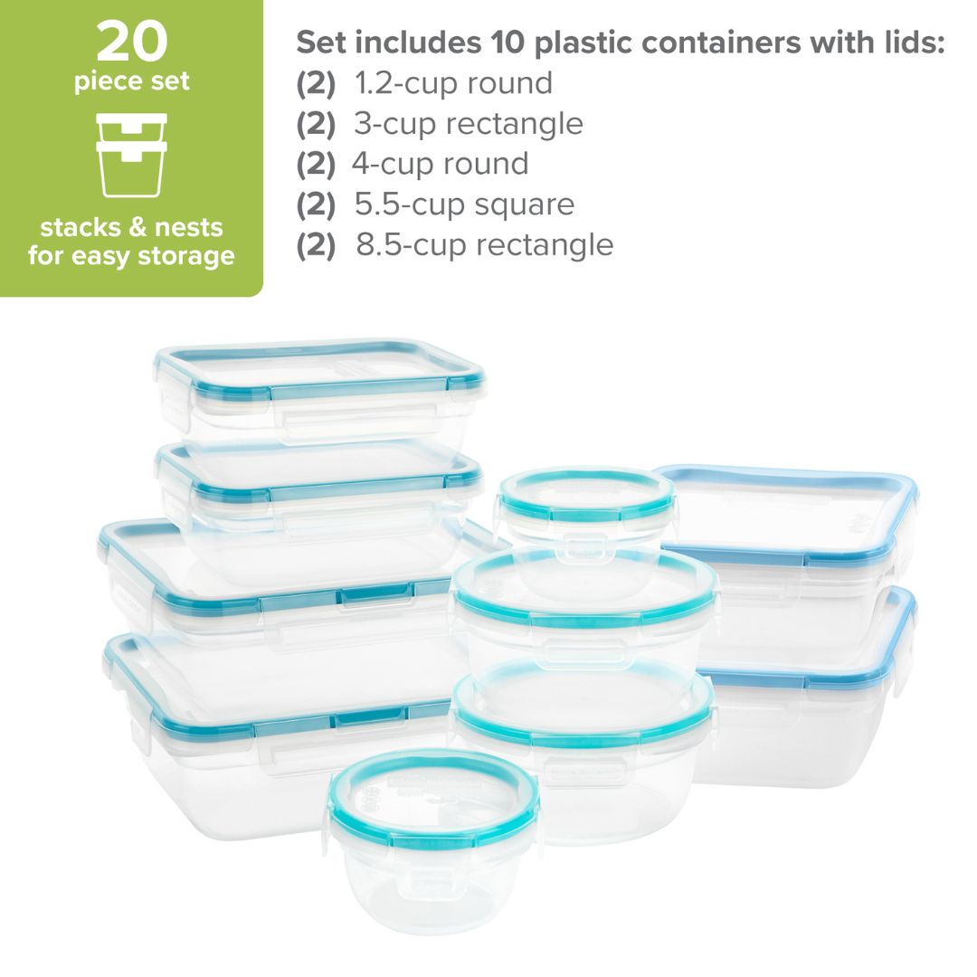pyrex-snapware-total-solution-20-piece-plastic-food-storage-container-set image 3