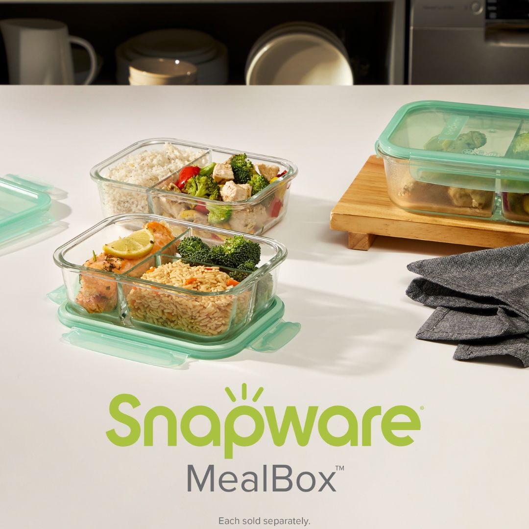 snapware-mealbox-3-8-cup-divided-glass-storage-container-with-lid image 6