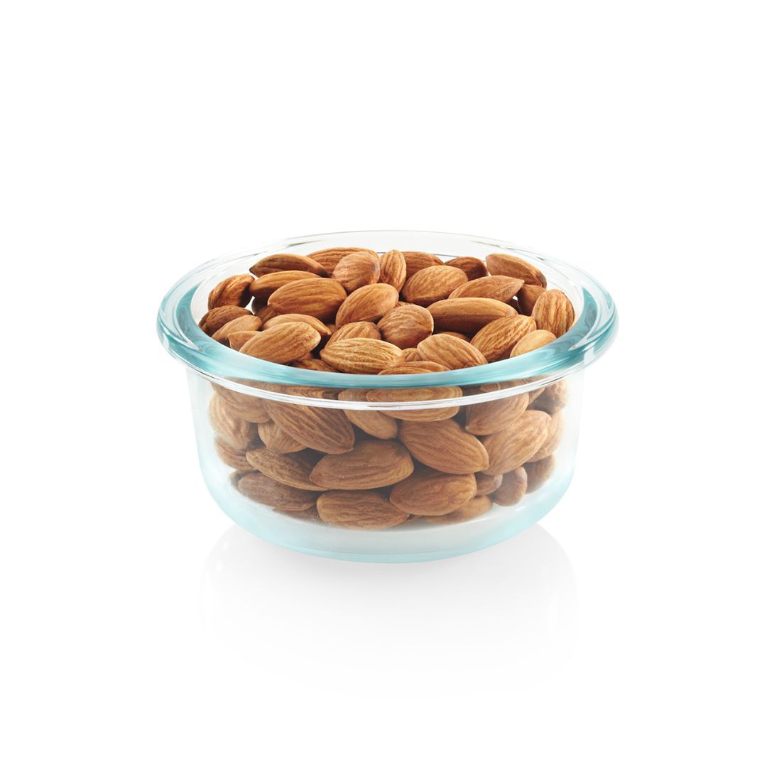 snapware-total-solution-pyrex-glass-1-cup-round-food-storage-container-with-plas image 2