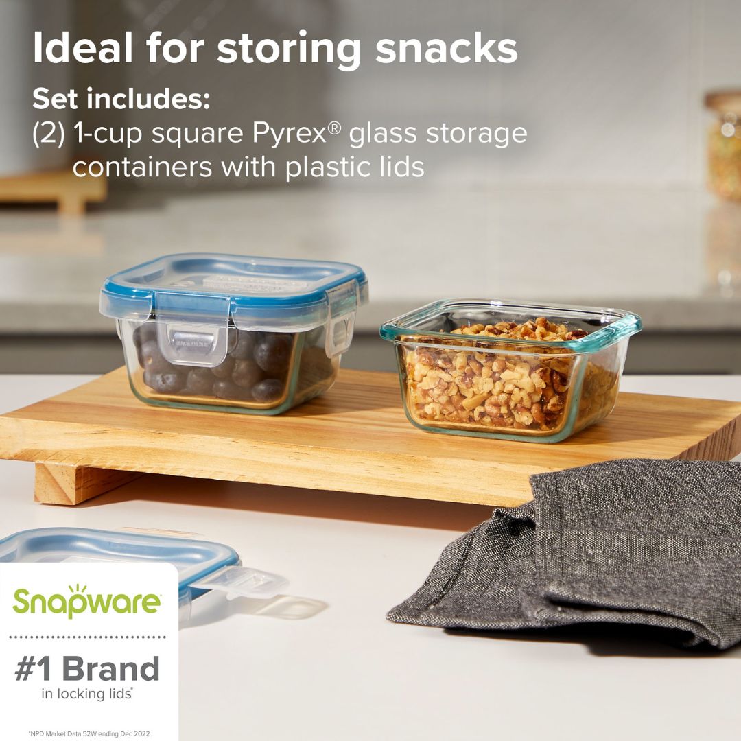 snapware-total-solution-pyrex-glass-6-piece-food-storage-value-set image 2