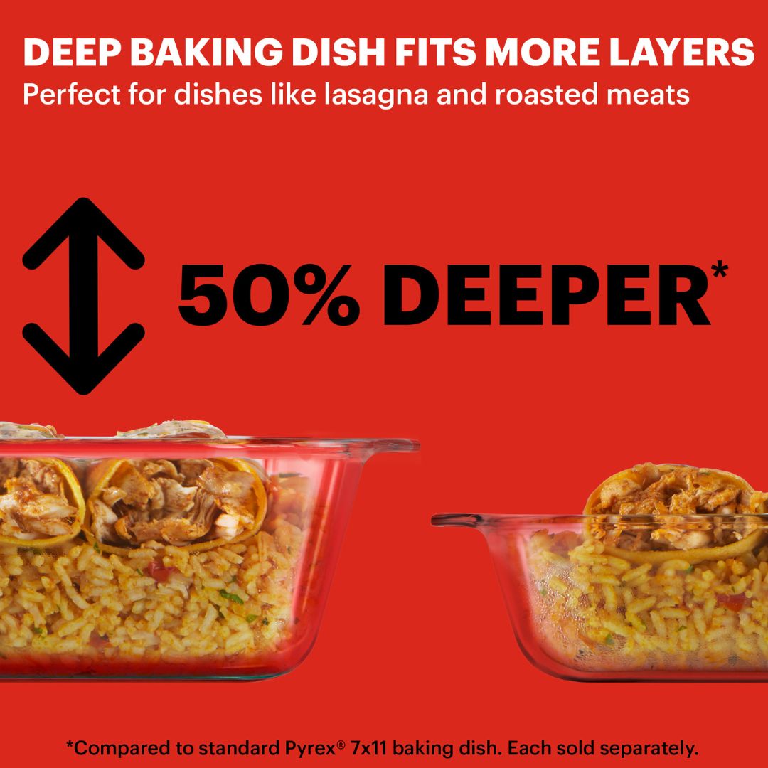pyrex-deep-9x13-rectangular-glass-baking-dish-with-blue-lid image 3