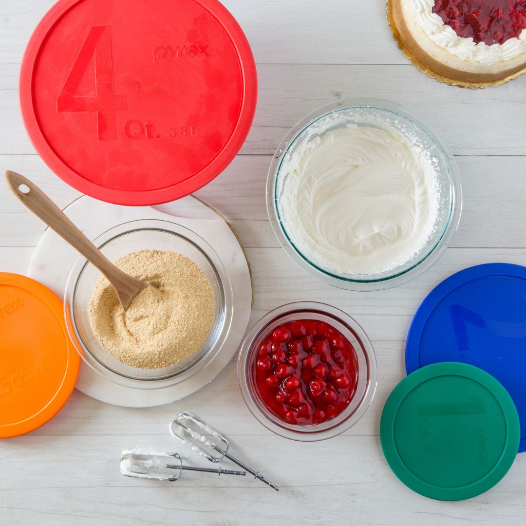 pyrex-8-piece-mixing-bowl-set-with-assorted-lids image 2