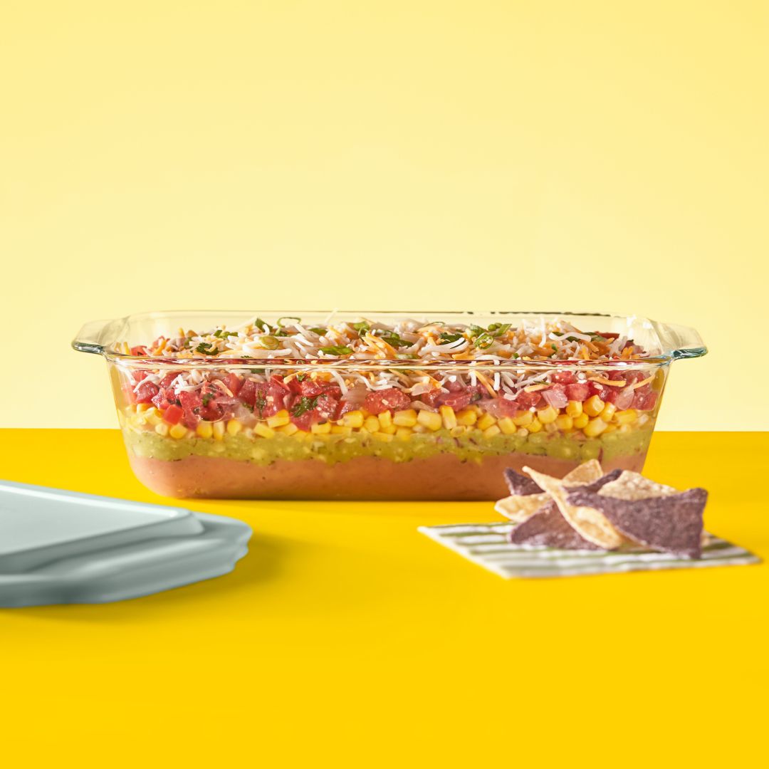 pyrex-deep-7-x-11-inch-rectangle-glass-baking-dish-with-sage-green-lid image 2