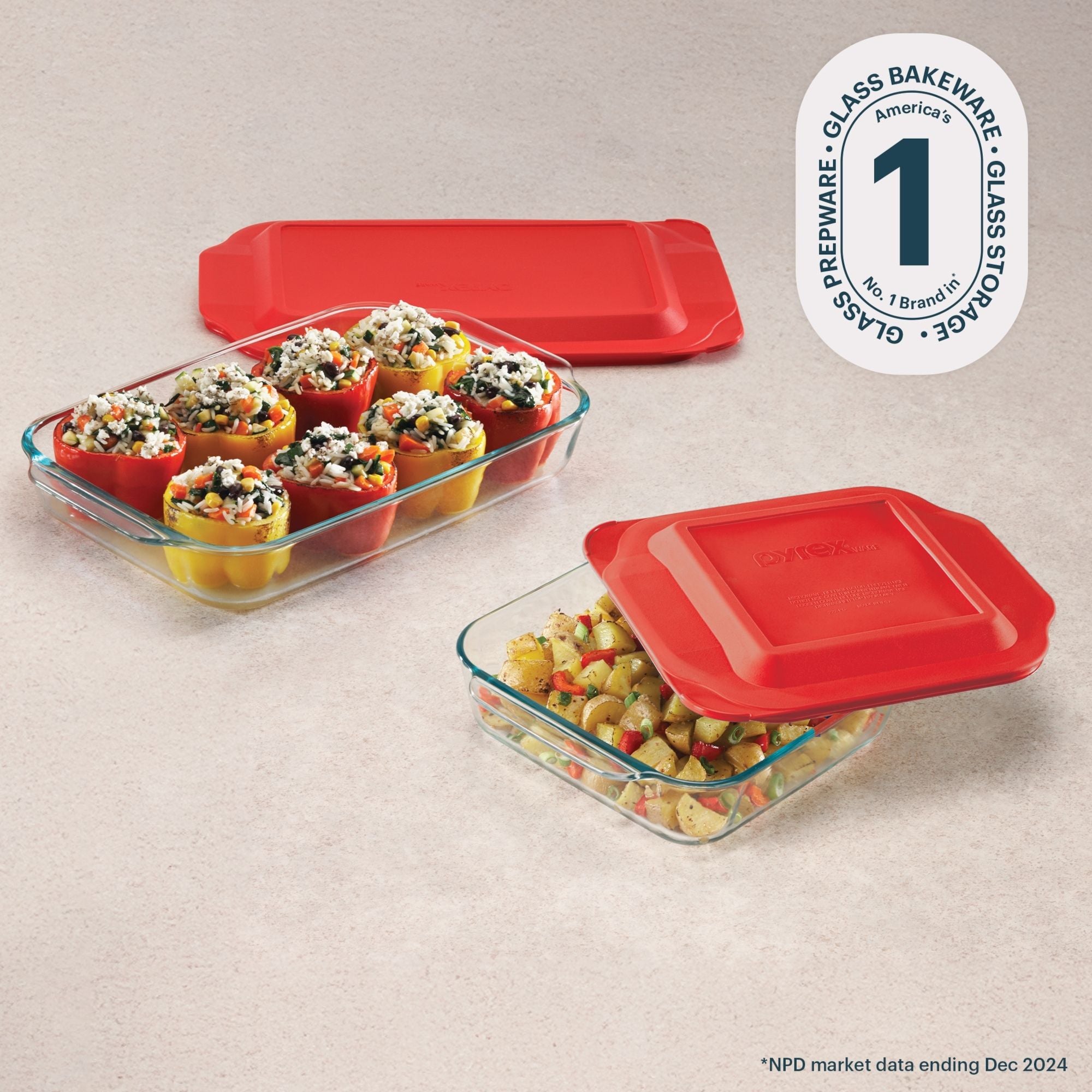 pyrex-basics-4-piece-glass-bakeware-set image 4