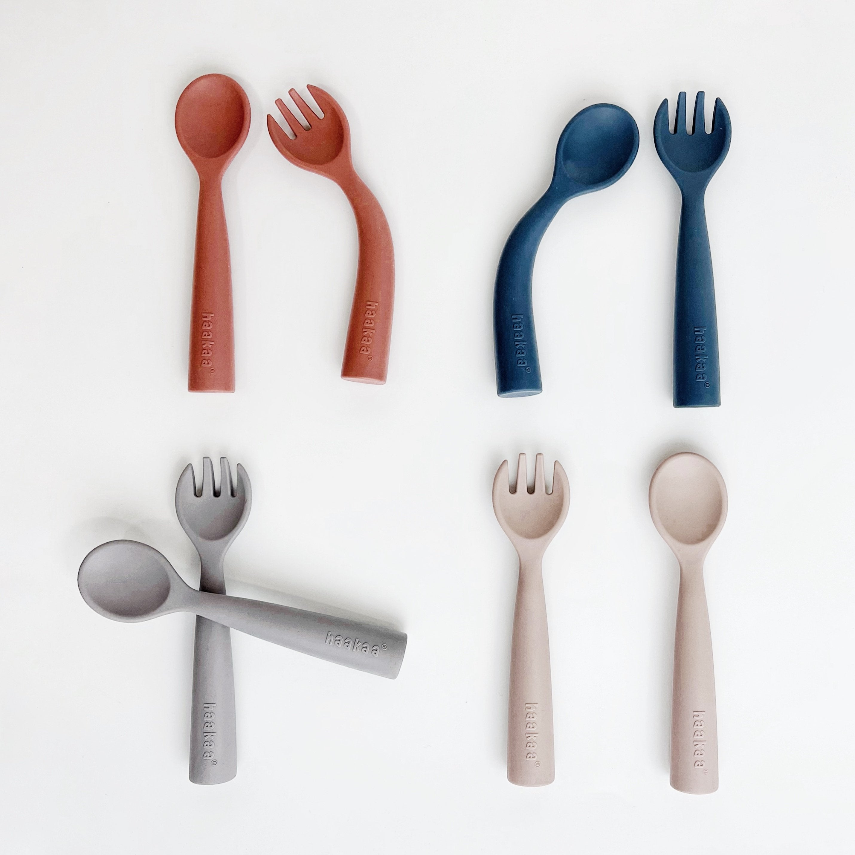 haakaa-bendy-silicone-cutlery-set-pack-of-4 image 1